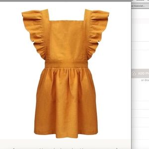Handmade Jumper in yellow tweed fabric, ruffledfully lined.